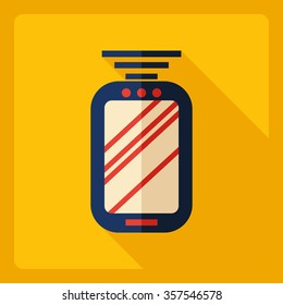 Flat modern design with shadow  Icon phone