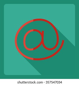 Flat modern design with shadow  Icon at