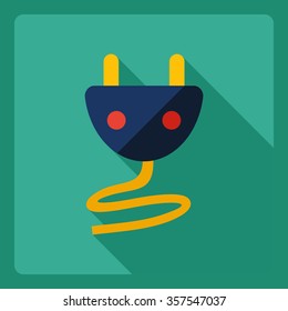 Flat modern design with shadow  Icon adapter