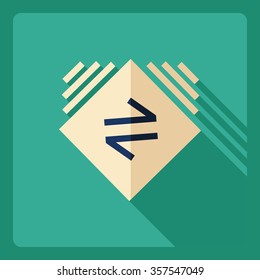 Flat modern design with shadow  Icon Internet