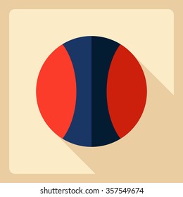 Flat modern design with shadow  Icon tennis