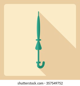 Flat modern design with shadow  Icon umbrella