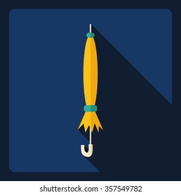 Flat modern design with shadow  Icon umbrella