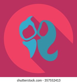 Flat modern design with shadow  Icon babies