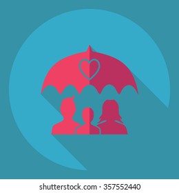 Flat modern design with shadow  Icon family