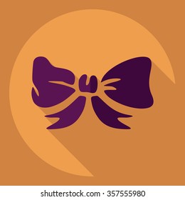 Flat modern design with shadow  Icon Christmas decoration