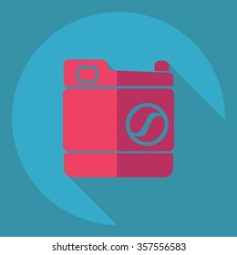 Flat modern design with shadow  Icon camera