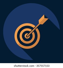 Flat modern design with shadow  Icon target