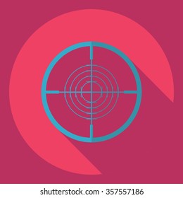 Flat modern design with shadow  Icon sight