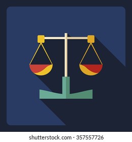 Flat modern design with shadow  Icon weigher
