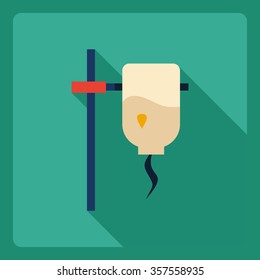 Flat modern design with shadow  Icon enema