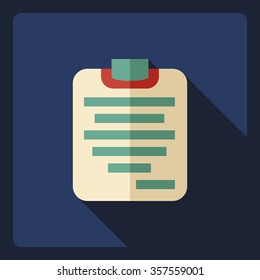 Flat modern design with shadow  Icon form