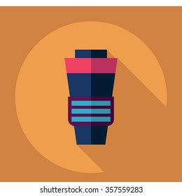 Flat modern design with shadow Icon tumbler