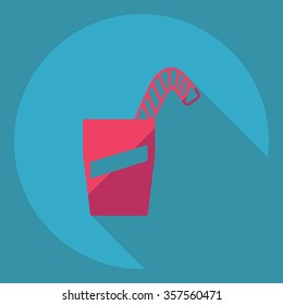 Flat modern design with shadow  Icon 