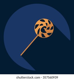 Flat modern design with shadow  Icon candy
