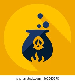 Flat modern design with shadow  Icon potion