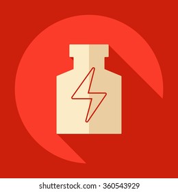Flat modern design with shadow  Icon Sports nutrition
