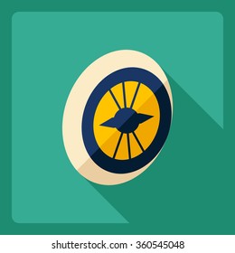 Flat modern design with shadow  Icon Rim