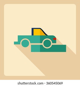 Flat modern design with shadow  Icon pickup