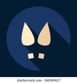Flat modern design with shadow Icon  trace