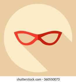 Flat modern design with shadow  Icon mask