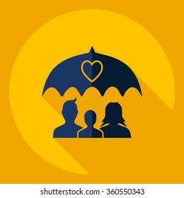 Flat modern design with shadow  Icon family