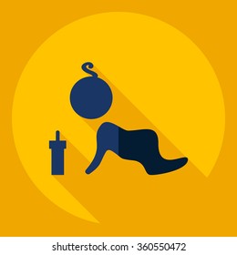 Flat modern design with shadow  Icon babies