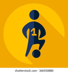 Flat modern design with shadow  Icon Sport