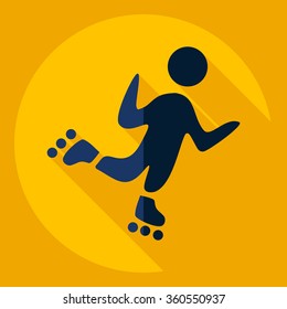 Flat modern design with shadow  Icon Sport