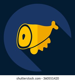 Flat modern design with shadow  Icon gammon