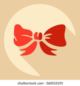 Flat modern design with shadow  Icon Christmas decoration