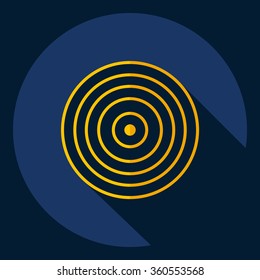 Flat modern design with shadow  Icon target