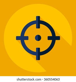 Flat modern design with shadow  Icon sight