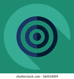 Flat modern design with shadow  Icon target