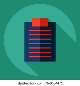 Flat modern design with shadow  Icon medical form