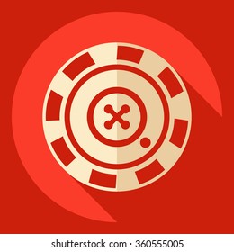 Flat modern design with shadow  Icon chips