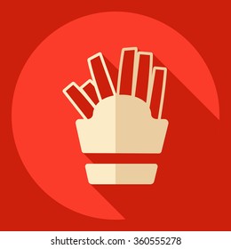 Flat modern design with shadow  Icon potato