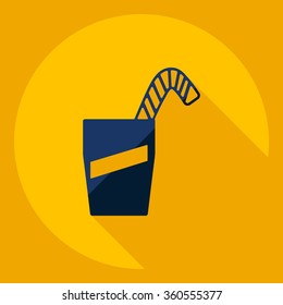 Flat modern design with shadow  Icon 