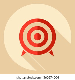 Flat modern design with shadow  Icon target