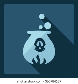 Flat modern design with shadow  Icon potion