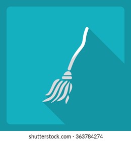 Flat modern design with shadow  Icon witch