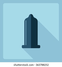 Flat modern design with shadow  Icon contraceptives