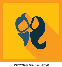 Flat modern design with shadow  Icon babies