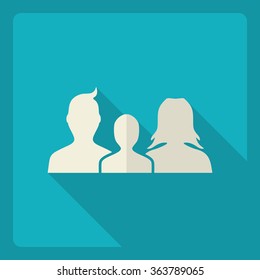 Flat modern design with shadow  Icon family