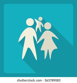 Flat modern design with shadow  Icon family