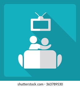 Flat modern design with shadow  Icon family relax