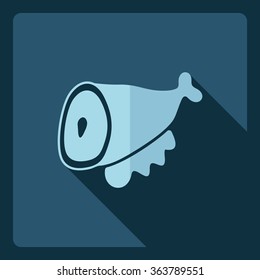 Flat modern design with shadow  Icon gammon