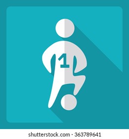 Flat modern design with shadow  Icon Sport