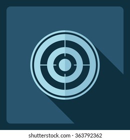 Flat modern design with shadow  Icon sight