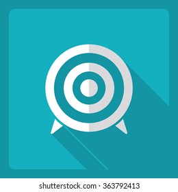 Flat modern design with shadow  Icon target